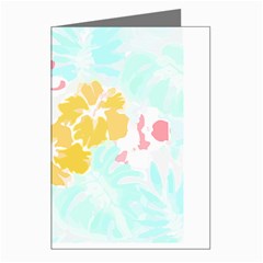 Hawaii T- Shirt Hawaii Flowers Modern T- Shirt Greeting Cards (pkg Of 8)