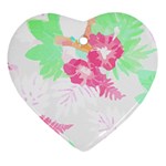 Hawaii T- Shirt Hawaii Garden Fashion T- Shirt Ornament (Heart) Front