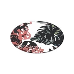 Hawaii T- Shirt Hawaii Krying Doors Pattern T- Shirt Sticker Oval (100 Pack)