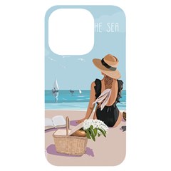 Rest By The Sea Iphone 14 Pro Black Uv Print Case by SychEva