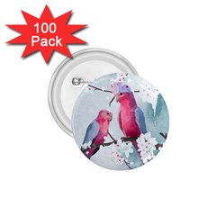 Watercolor Parrot 1 75  Buttons (100 Pack)  by SychEva