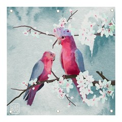 Watercolor Parrot Banner And Sign 3  X 3  by SychEva