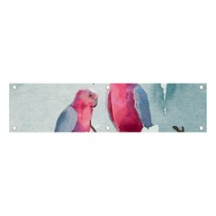 Watercolor Parrot Banner And Sign 4  X 1  by SychEva