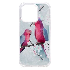 Watercolor Parrot Iphone 14 Pro Tpu Uv Print Case by SychEva