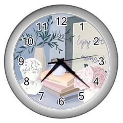 Still Life Wall Clock (silver) by SychEva