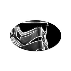 Stormtroopers Sci Fi Mask Sticker (oval) by uniart180623