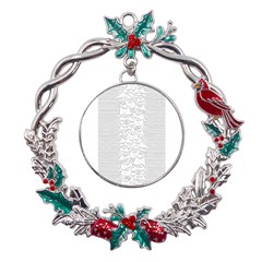 Furr Division Metal X mas Wreath Holly leaf Ornament