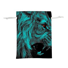 Angry Male Lion Predator Carnivore Lightweight Drawstring Pouch (m) by uniart180623