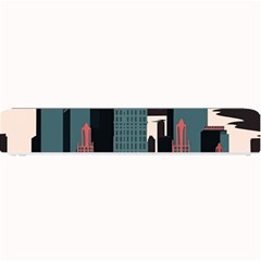 New York City Nyc Skyline Cityscape Small Bar Mat by uniart180623