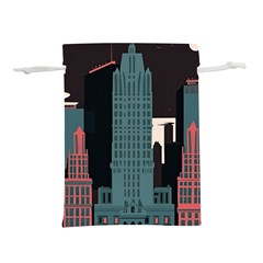 New York City Nyc Skyline Cityscape Lightweight Drawstring Pouch (s) by uniart180623
