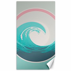 Tidal Wave Ocean Sea Tsunami Wave Minimalist Canvas 40  X 72  by uniart180623