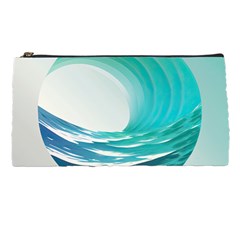 Tsunami Tidal Wave Wave Minimalist Ocean Sea Pencil Case by uniart180623