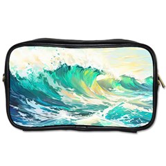 Waves Ocean Sea Tsunami Nautical Painting Toiletries Bag (one Side) by uniart180623