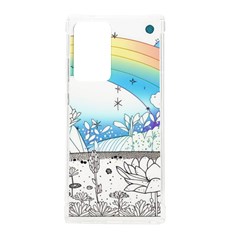 Rainbow Fun Cute Minimal Doodle Drawing Samsung Galaxy Note 20 Ultra Tpu Uv Case by uniart180623