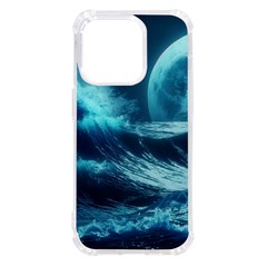 Moonlight High Tide Storm Tsunami Waves Ocean Sea Iphone 14 Pro Tpu Uv Print Case by uniart180623