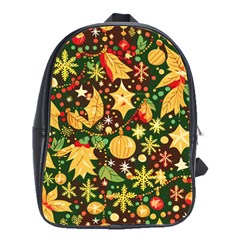 Christmas Pattern School Bag (large) by Valentinaart