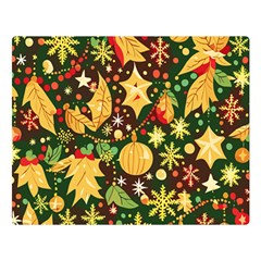 Christmas Pattern Two Sides Premium Plush Fleece Blanket (large) by Valentinaart