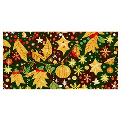 Christmas Pattern Banner And Sign 4  X 2  by Valentinaart