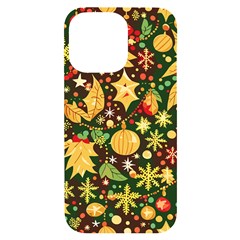 Christmas Pattern Iphone 14 Pro Max Black Uv Print Case by Valentinaart