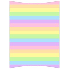 Cute Pastel Rainbow Stripes Back Support Cushion by Ket1n9