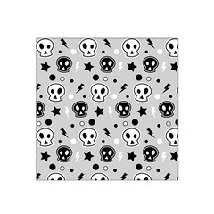 Skull-pattern- Satin Bandana Scarf 22  X 22  by Ket1n9