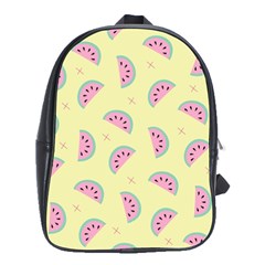 Watermelon Wallpapers  Creative Illustration And Patterns School Bag (large) by Ket1n9