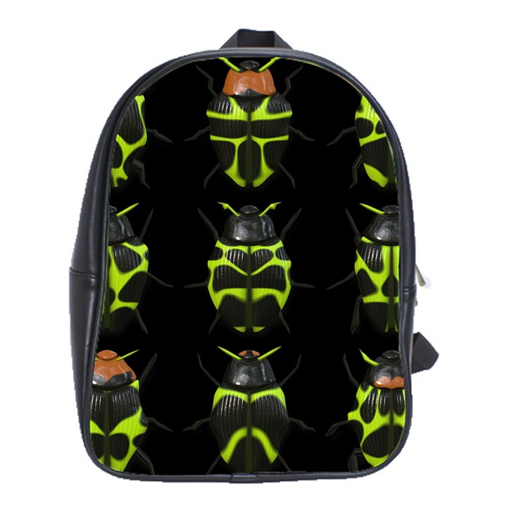 Beetles-insects-bugs- School Bag (Large)