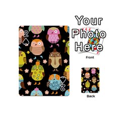 Cute Owls Pattern Playing Cards 54 Designs (Mini)