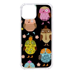 Cute Owls Pattern Iphone 14 Tpu Uv Print Case