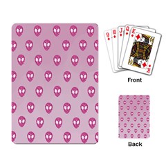 Alien Pattern Pink Playing Cards Single Design (rectangle) by Ket1n9