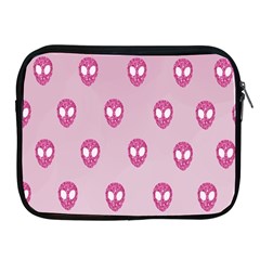 Alien Pattern Pink Apple Ipad 2/3/4 Zipper Cases by Ket1n9