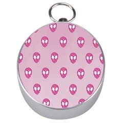 Alien Pattern Pink Silver Compasses by Ket1n9