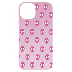 Alien Pattern Pink Iphone 14 Black Uv Print Case by Ket1n9