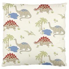 Dinosaur Art Pattern Standard Premium Plush Fleece Cushion Case (one Side) by Ket1n9