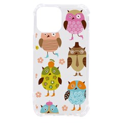 Cute Owls Pattern iPhone 13 mini TPU UV Print Case