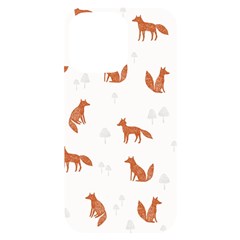 Fox Animal Wild Pattern Iphone 14 Pro Max Black Uv Print Case by Ket1n9