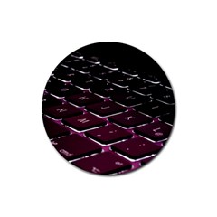 Computer Keyboard Rubber Coaster (round) by Ket1n9