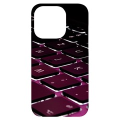 Computer Keyboard Iphone 14 Pro Black Uv Print Case by Ket1n9