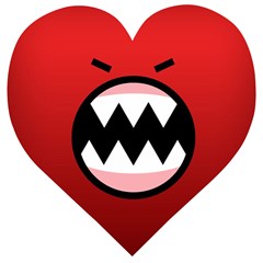 Funny Angry Wooden Puzzle Heart by Ket1n9