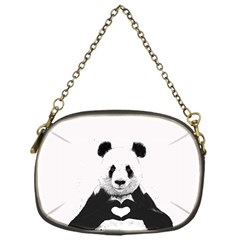 Panda Love Heart Chain Purse (One Side)