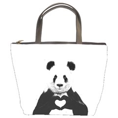 Panda Love Heart Bucket Bag