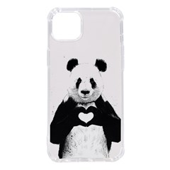 Panda Love Heart Iphone 14 Plus Tpu Uv Print Case by Ket1n9