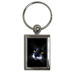 Face Black Cat Key Chain (rectangle) by Ket1n9