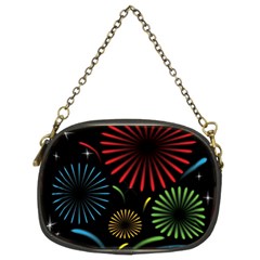 Fireworks With Star Vector Chain Purse (two Sides) by Ket1n9