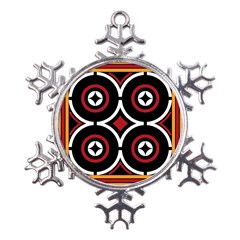 Toraja Pattern Ne limbongan Metal Large Snowflake Ornament by Ket1n9