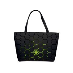 Green Android Honeycomb Gree Classic Shoulder Handbag by Ket1n9