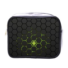 Green Android Honeycomb Gree Mini Toiletries Bag (one Side) by Ket1n9