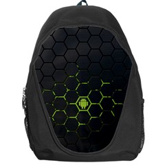 Green Android Honeycomb Gree Backpack Bag by Ket1n9