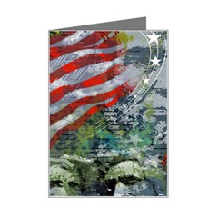 Usa United States Of America Images Independence Day Mini Greeting Card by Ket1n9