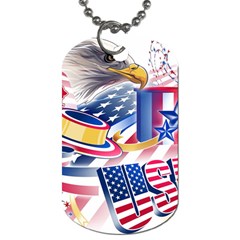 United States Of America Usa  Images Independence Day Dog Tag (two Sides) by Ket1n9